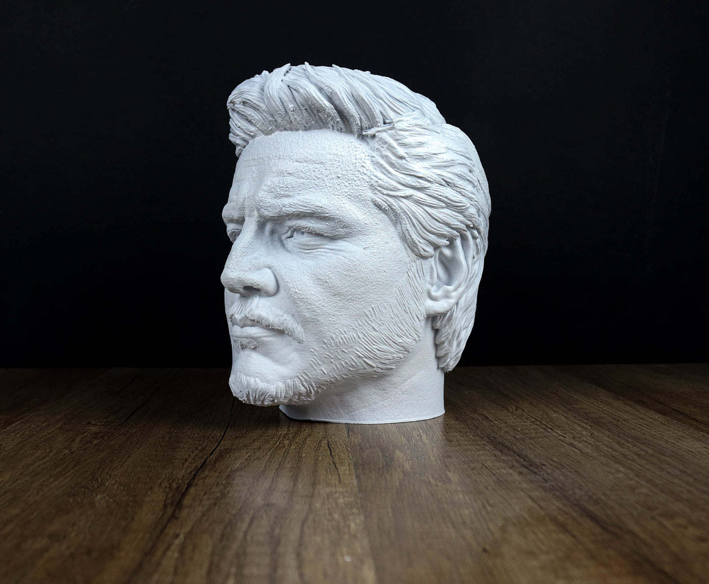Pedro Pascal Headphone Holder, Headset Stand, Bust, Sculpture, Decoration