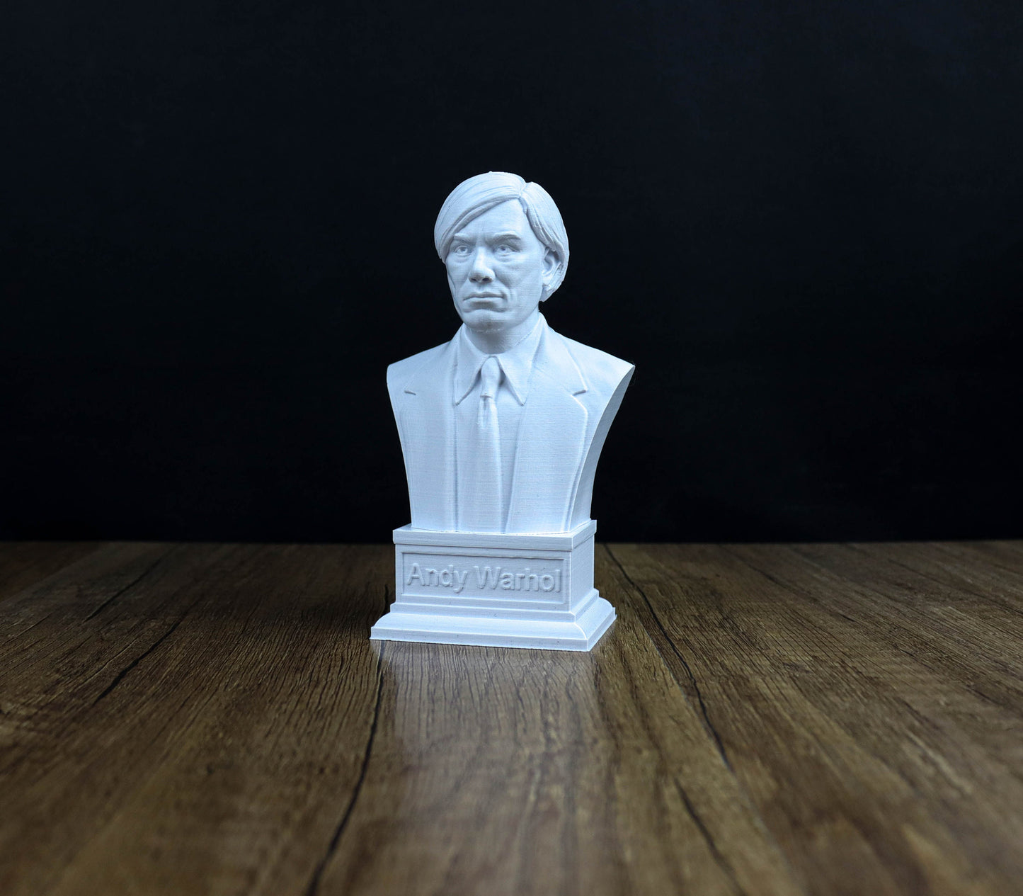 Andy Warhol Bust, American writer Statue, Sculpture Decor