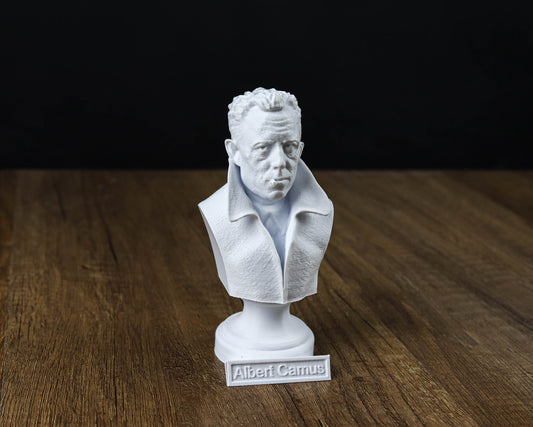 Albert Camus Bust, French Philosopher Sculpture