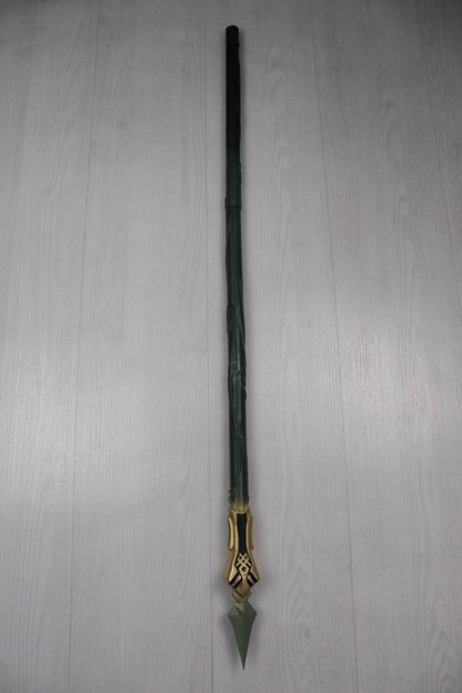 Genshin Impact, DIY KIT (unpainted) Primordial Jade Spear, Xiao Lance Full Scale Prop for Cosplay/Display