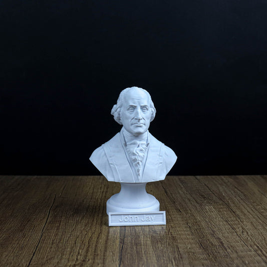 John Jay Bust, Founding Father sculpture, American history decor
