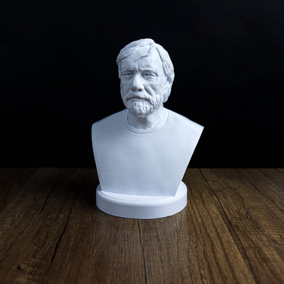 Slavoj Zizek Bust, Modern Philosopher Statue for Bookshelf & Home Decor