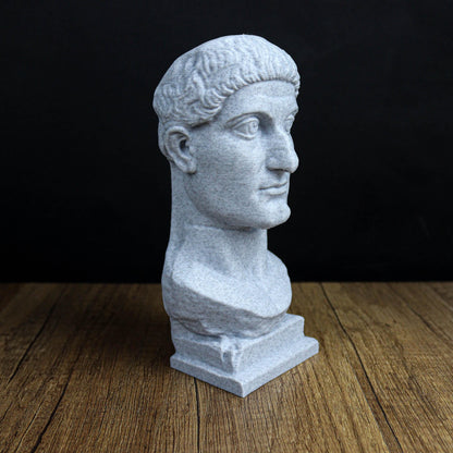 Constantine the Great Bust, Constantine I Roman Emperor Statue, Historical Home Decor, Gift for History Buffs
