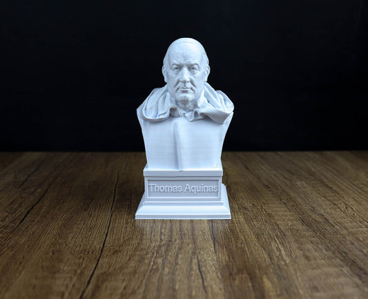 Thomas Aquinas Bust, Catholic Philosopher Sculpture