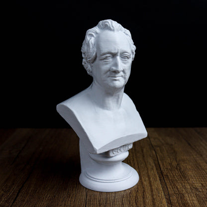 Goethe Bust, Johann Wolfgang von Goethe Sculpture, Romantic Era Poet Statue