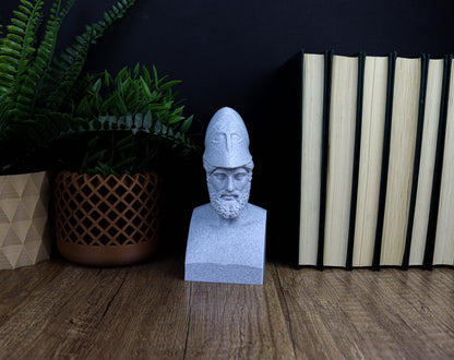 Pericles 3D Printed Bust, Greek Statesman Sculpture