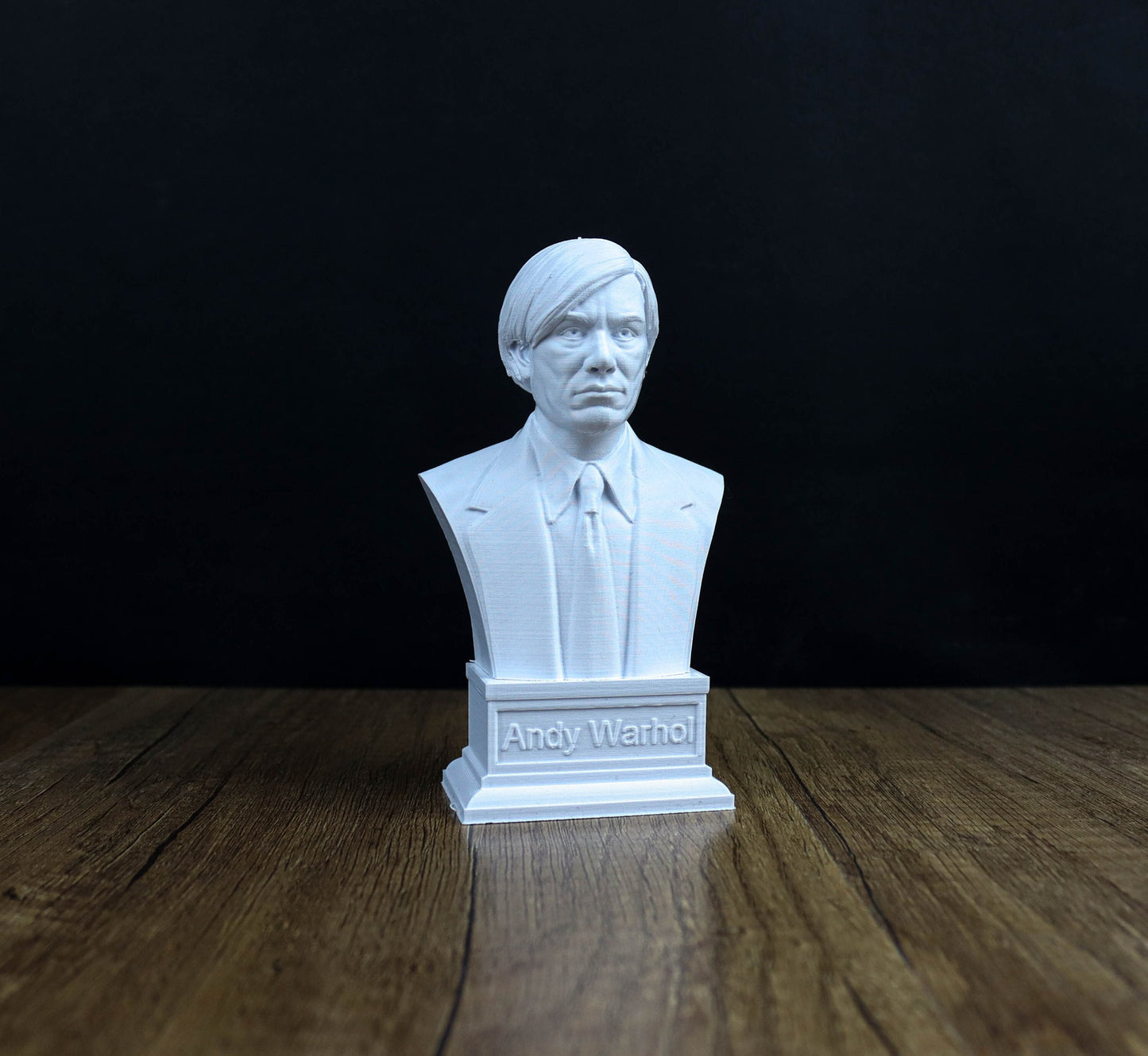 Andy Warhol Bust, American writer Statue, Sculpture Decor