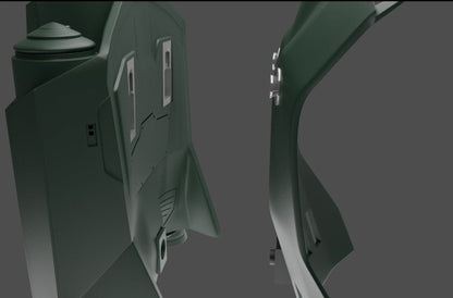 Boba Fett Wearable Armor and Blasters Custom Made re-painted Set