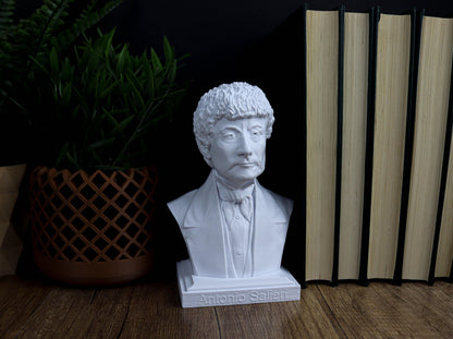 Antonio Salieri Bust, Classical Composer Statue, Music History Decor, Gift for Musicians