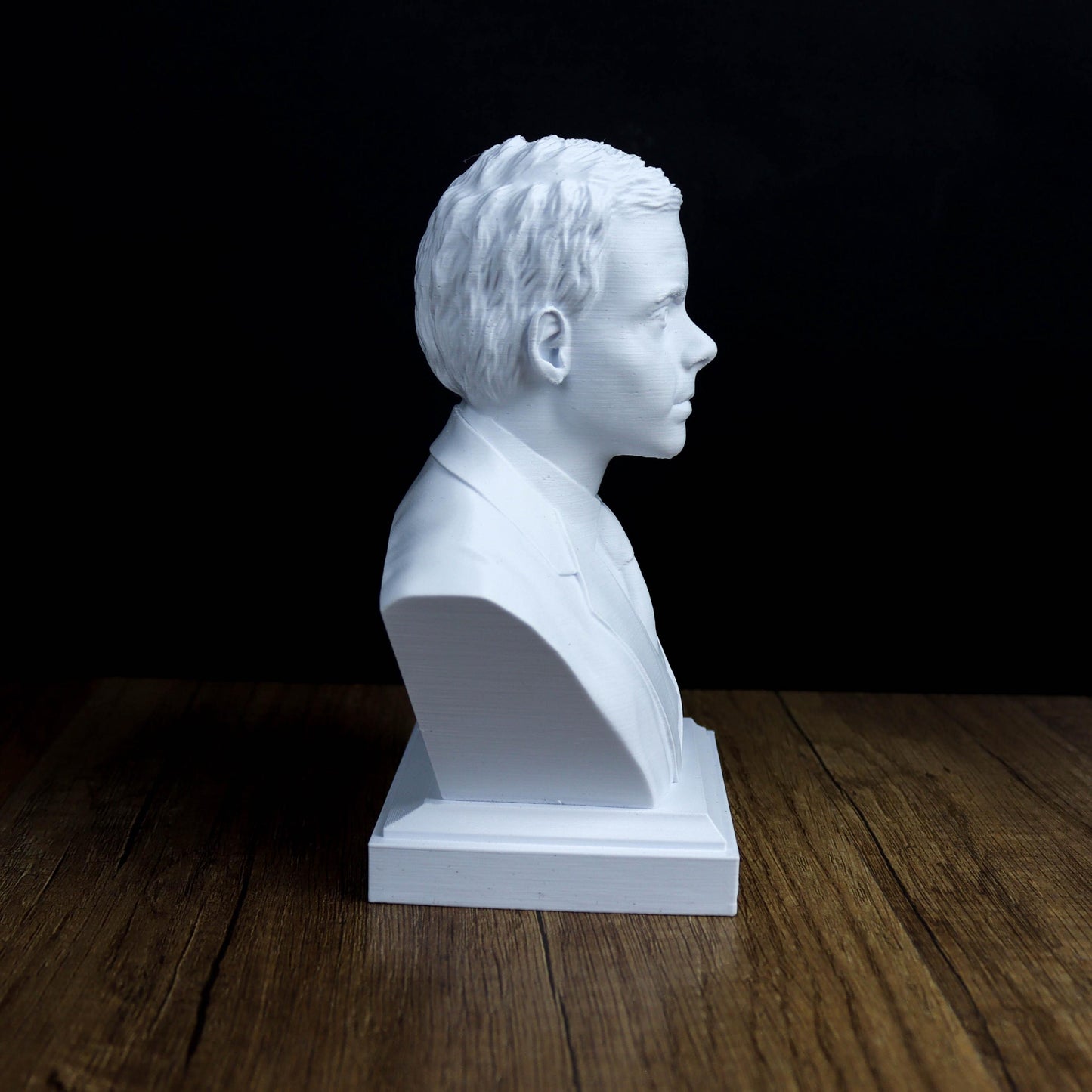 Antoine de Saint-Exupéry Bust, French Literary Sculpture for Bookshelf and Home Decor