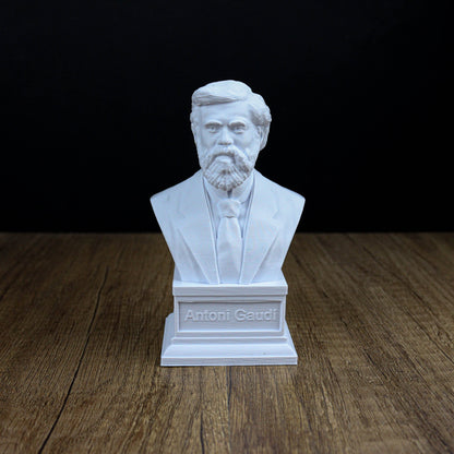 Antoni Gaudí Bust,  Spanish Architect and Designer Sculpture, Home Decor