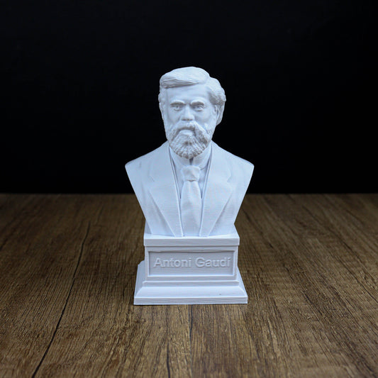 Antoni Gaudí Bust,  Spanish Architect and Designer Sculpture, Home Decor