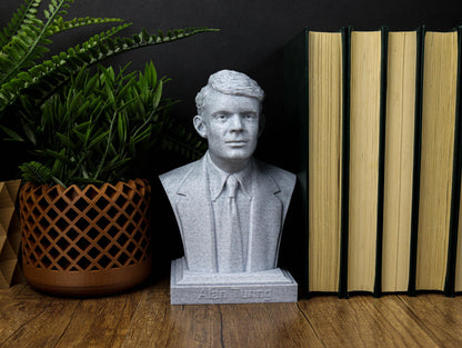 Alan Turing Bust, Enigma Codebreaker Statue, World War II Hero Sculpture