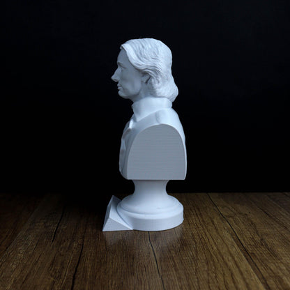 John Keats Bust, Romantic Poet Sculpture, Literary Bookshelf Decor, Gift for Poetry Lovers