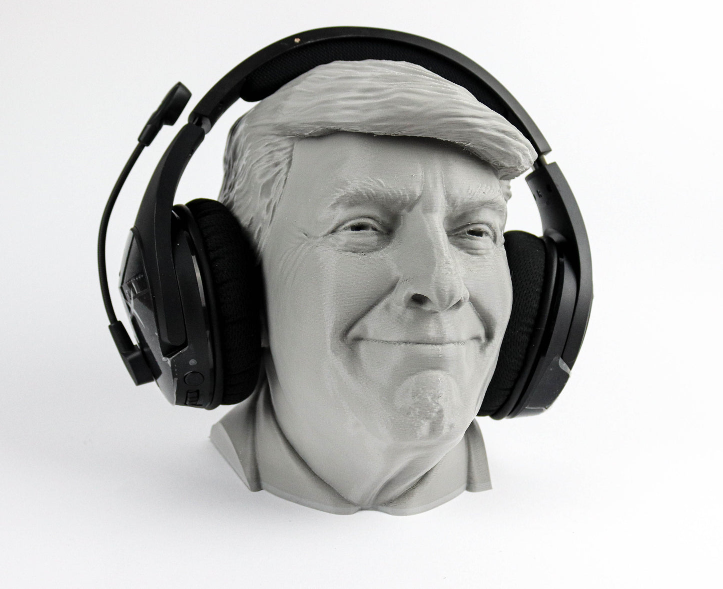 Smiling Trump Headphone Holder 3d Bust