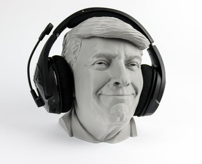 Smiling Trump Headphone Holder 3d Bust