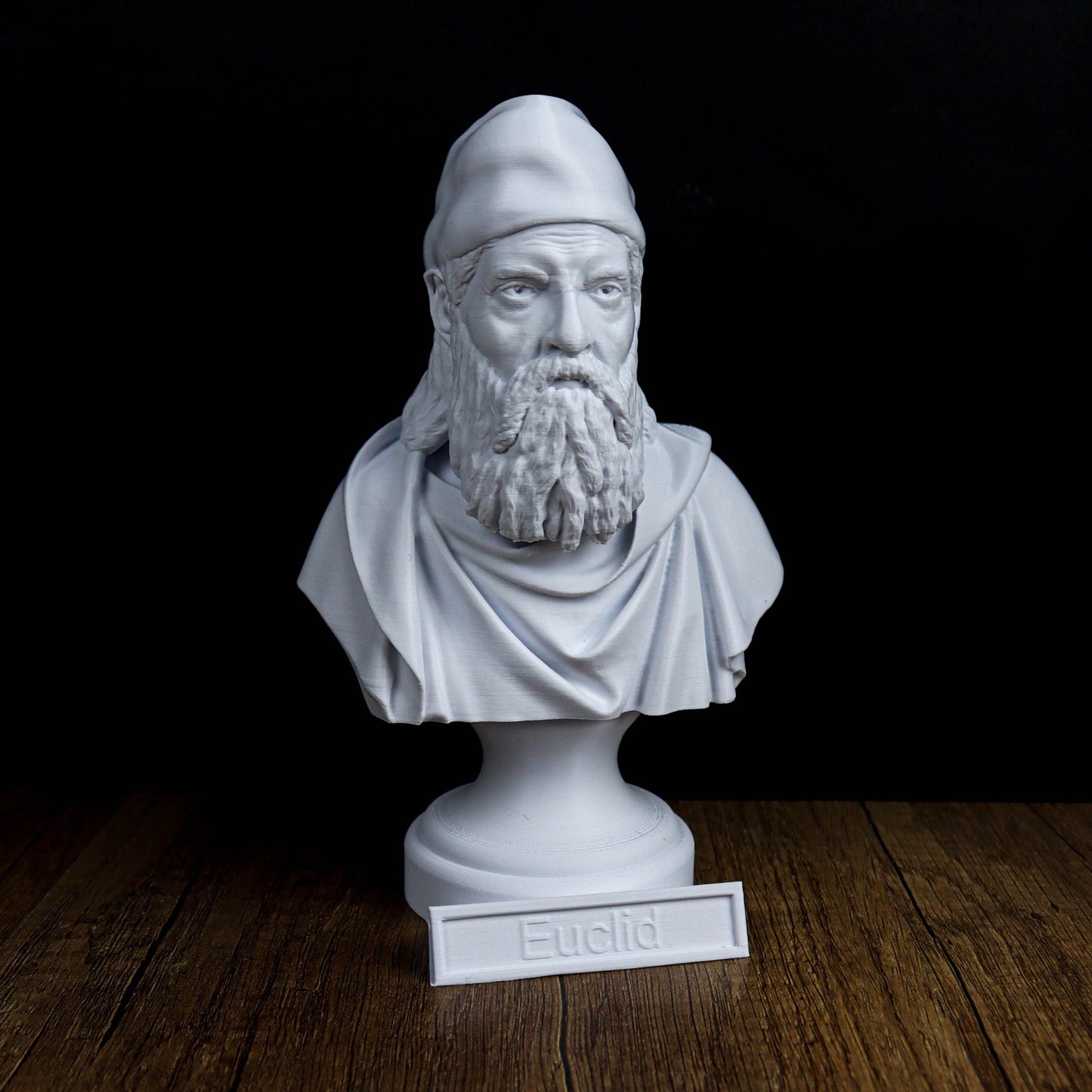 Euclid Bust, Statue of the Father of Geometry, Greek Mathematician Sculpture