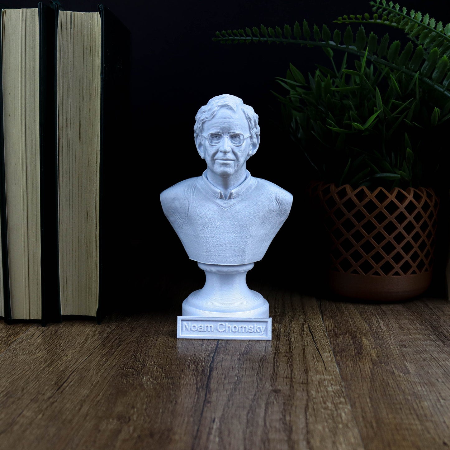 Noam Chomsky Bust, Linguistics Genius Statue, Gift for Intellectuals