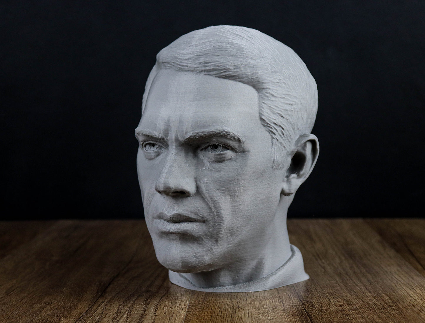 Steve McQueen Headphone Holder Bust, Headset Stand Figure, Room Decoration