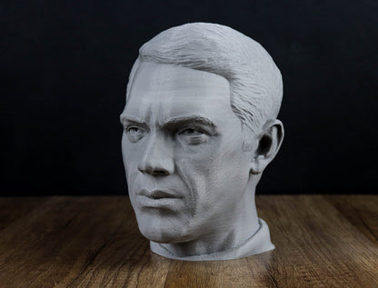 Steve McQueen Headphone Holder Bust, Headset Stand Figure, Room Decoration