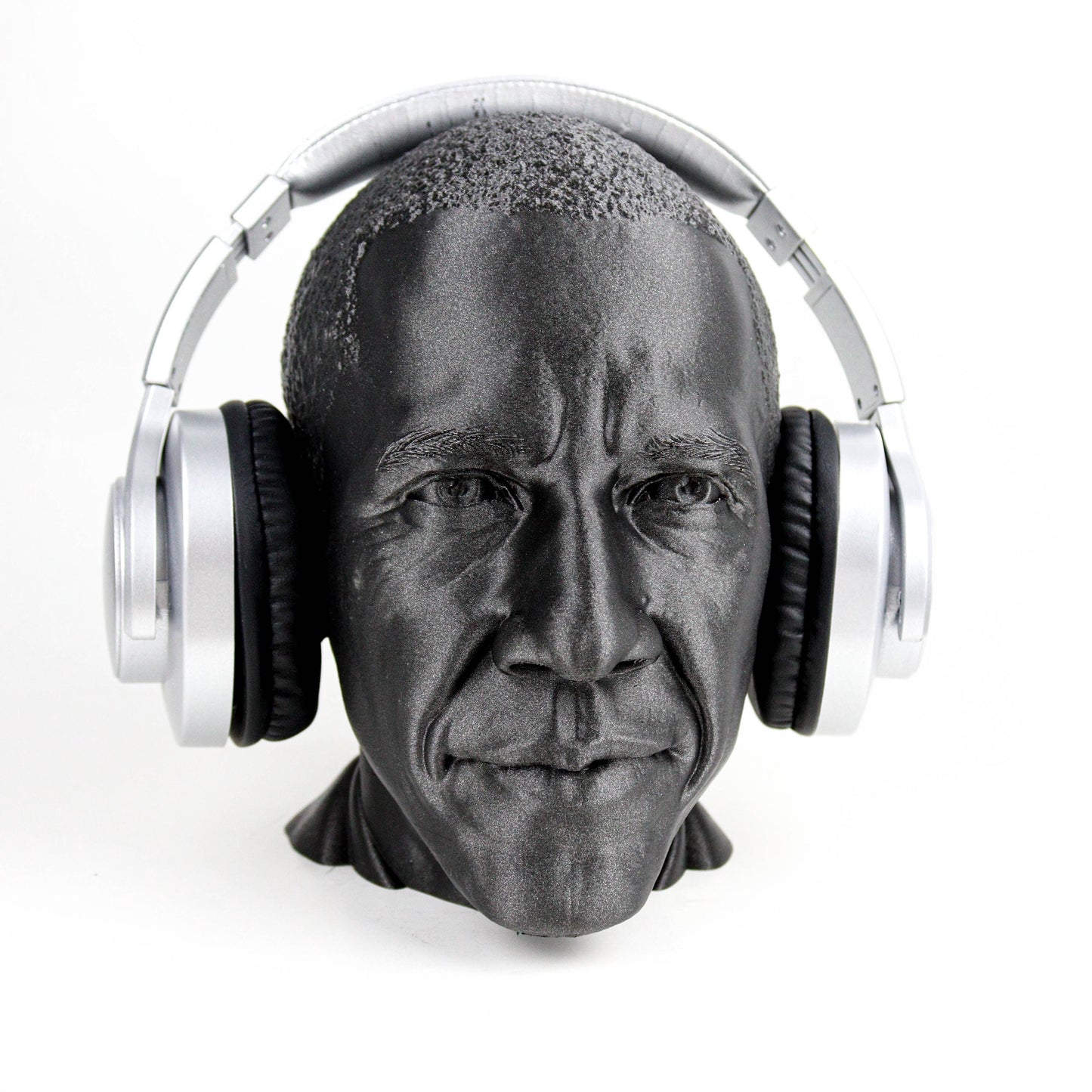 Barrack Obama Headphone Holder 44th American President Bust Sculpture