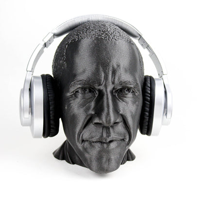 Barrack Obama Headphone Holder 44th American President Bust Sculpture