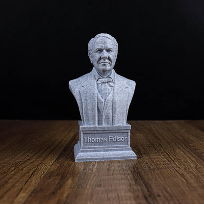Thomas Edison Bust, American inventor Statue, Sculpture Decoration ,Home Decor