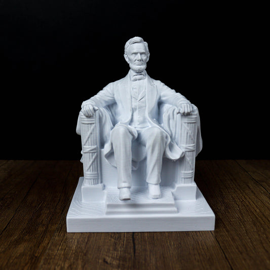 Lincoln Memorial Statue, Detailed Replica of Abraham Lincoln Bust for Home Decor, Office Accent