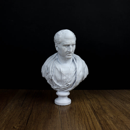 Cicero Bust, Ancient Roman Philosopher Sculpture, Roman History Decor