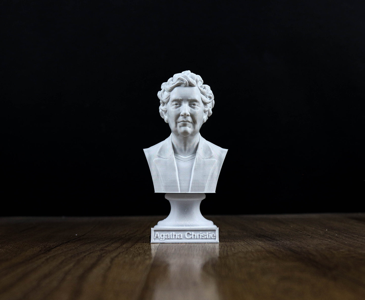 Agatha Christie Bust, English Writer Statue, Gift for Book Lover