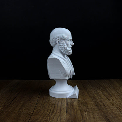 Hippocrates Bust Sculpture, Greek Physician Statue