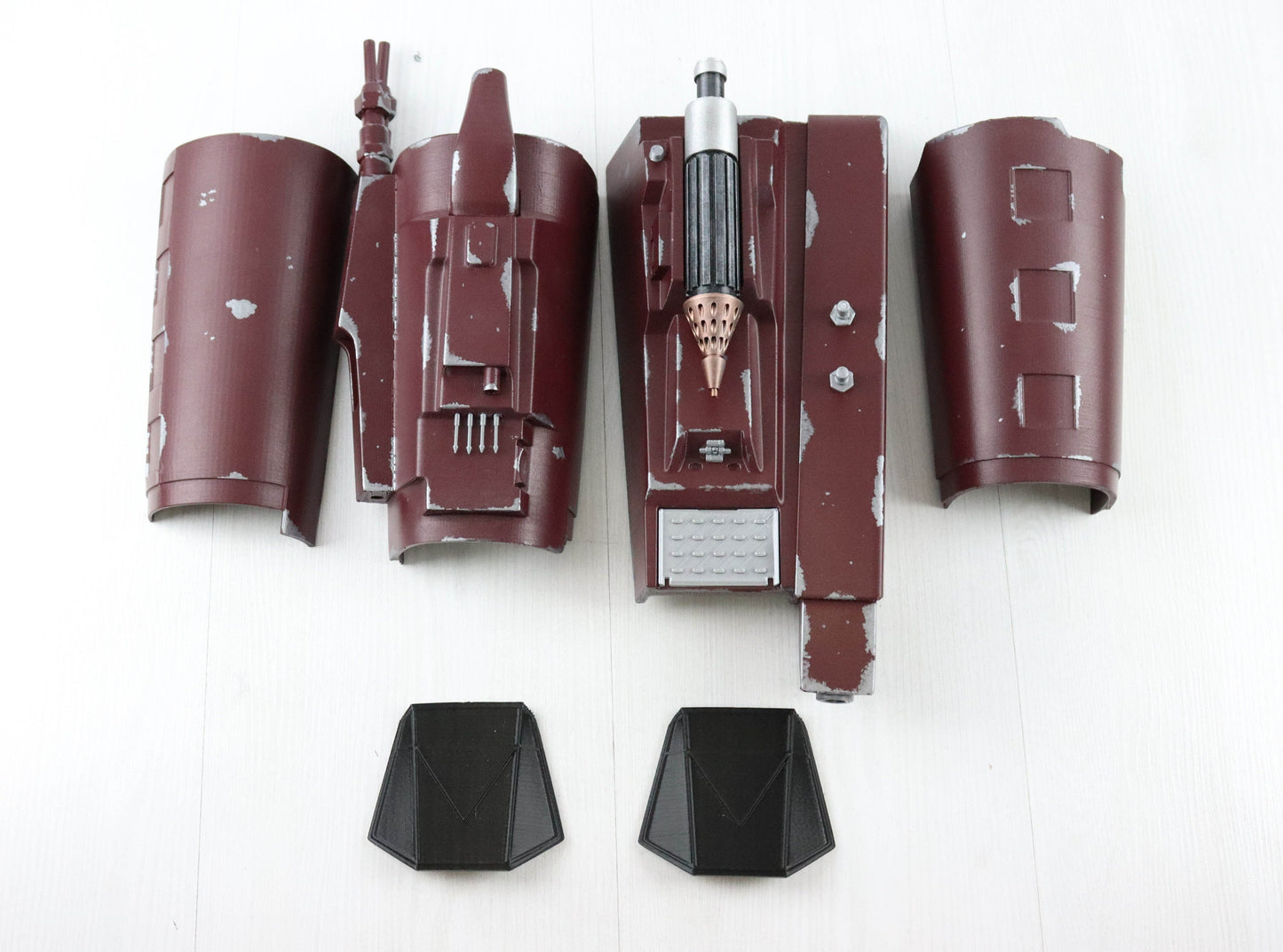 Boba Fett Gauntlets, Wearable Bracers 3d Printed for Cosplay