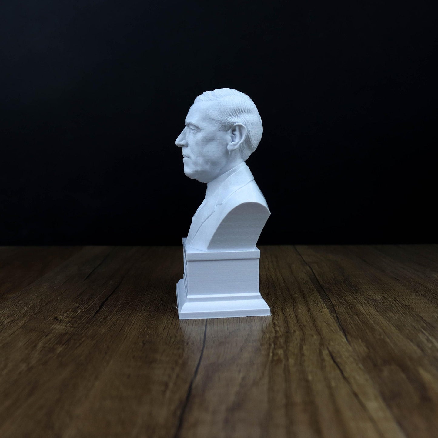 Woodrow Wilson Bust, 28th president of the United States Statue, American Leader during WW1 Sculpture