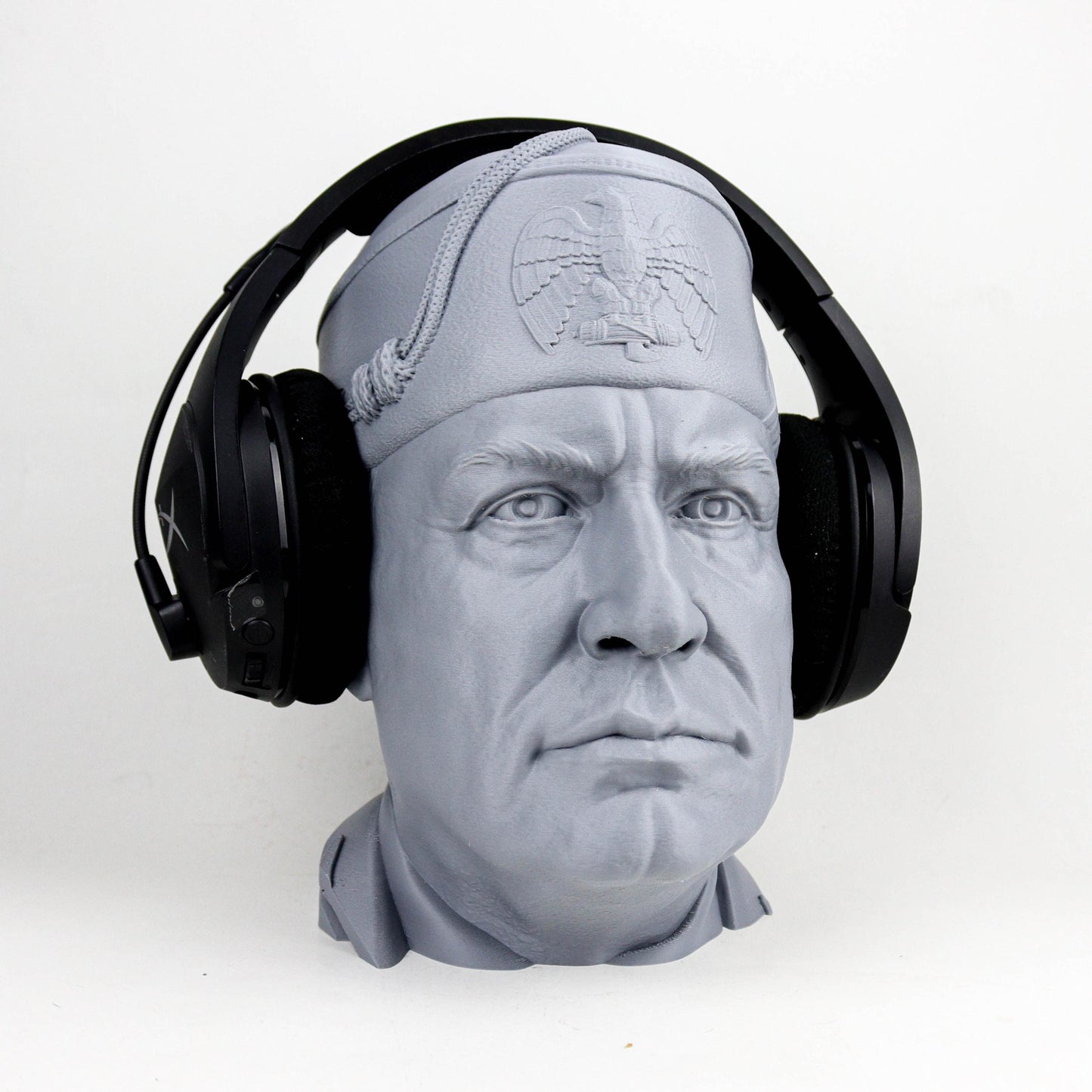 Benito Mussolini Bust, Il Duce Statue, Former Prime Minister of Italy Headphone Decor