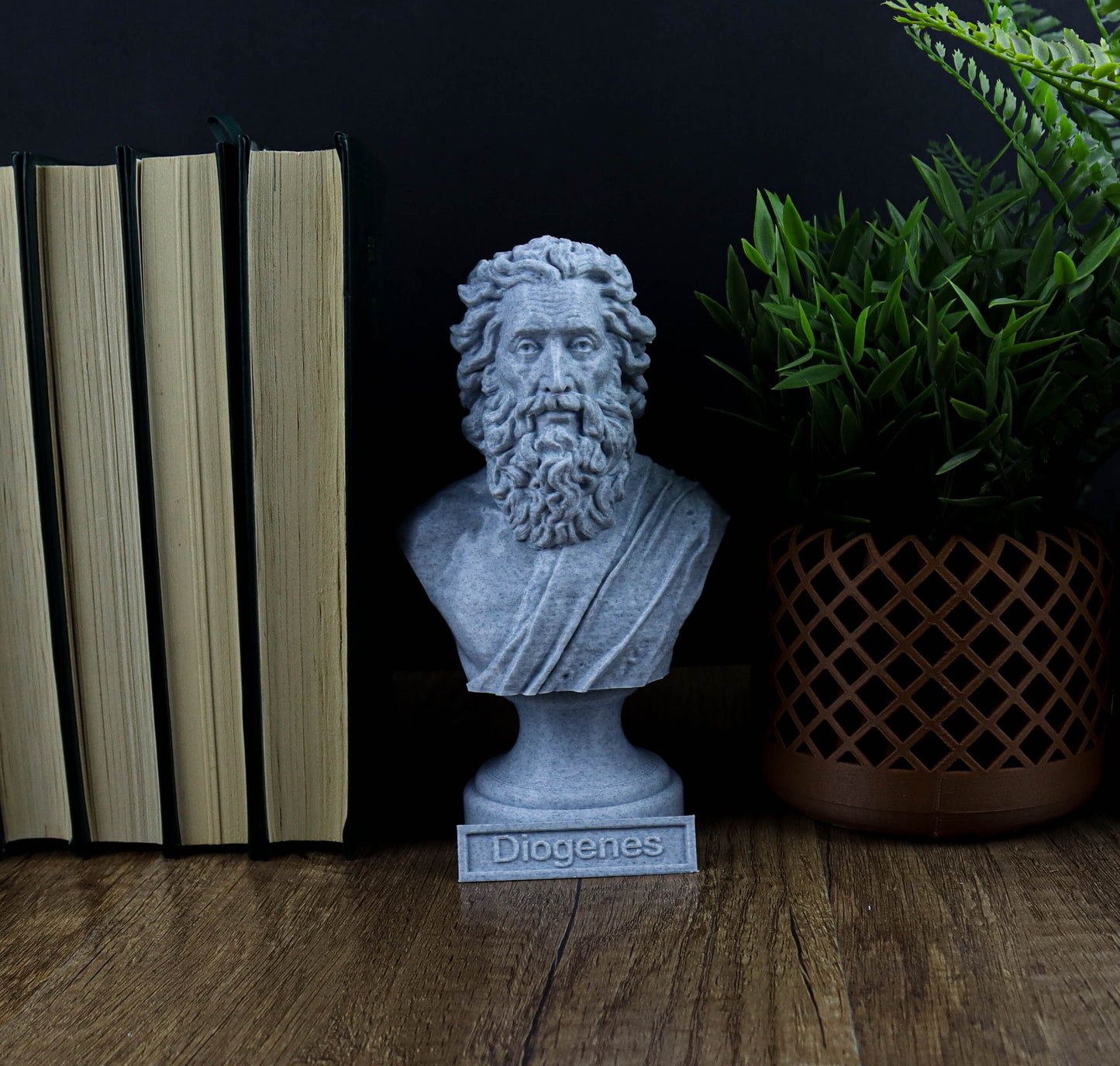Diogenes Bust, Cynic Philosopher Sculpture, Ancient Greek Philosopher Figurine,