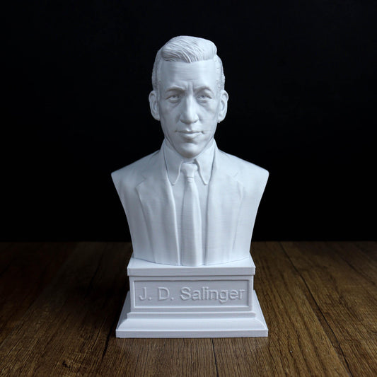 Jerome David Salinger Bust, J D Salinger Statue, Catcher in the Rye Author Sculpture