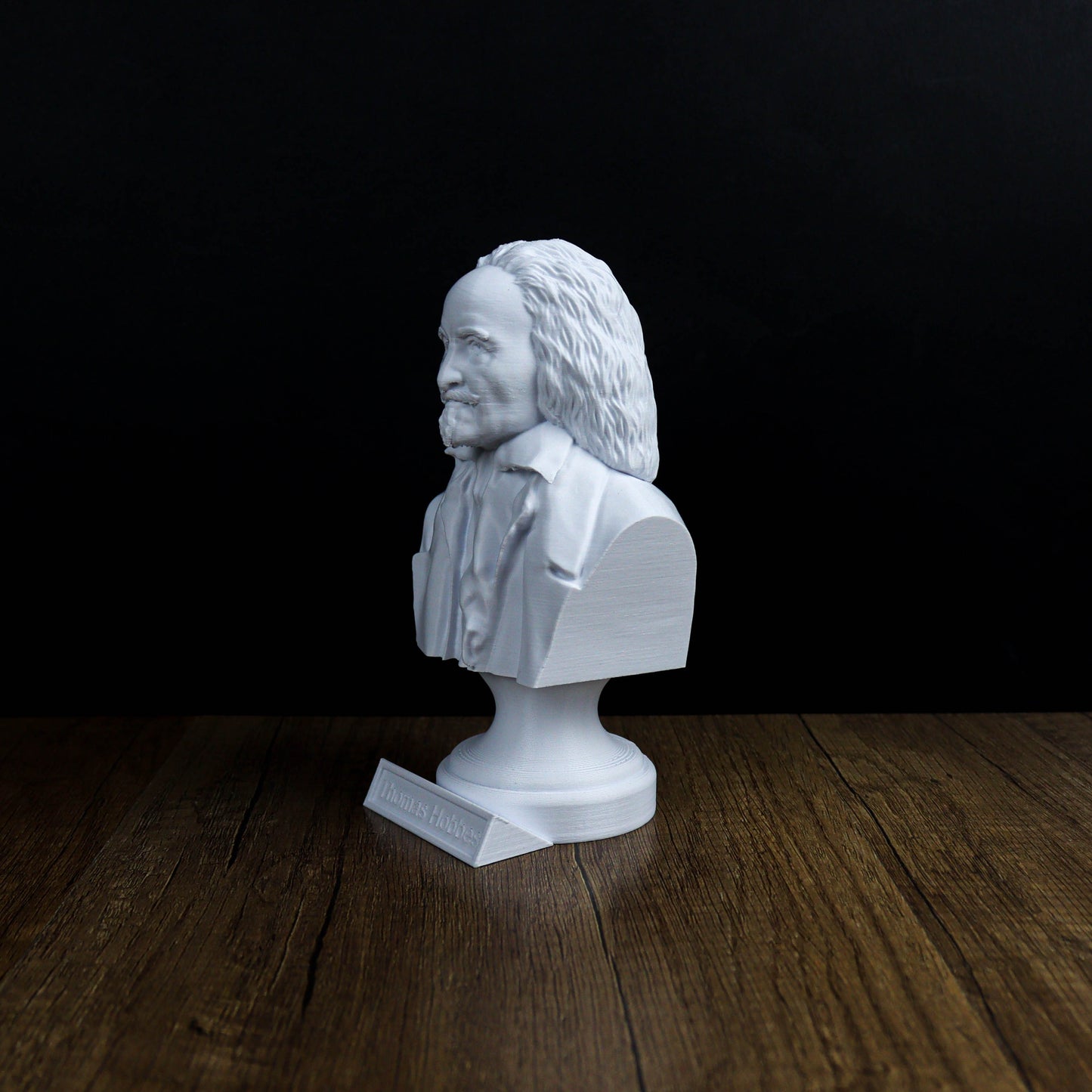 Thomas Hobbes, Bust, Philosopher Sculpture for Home Office Decor, Gift for History