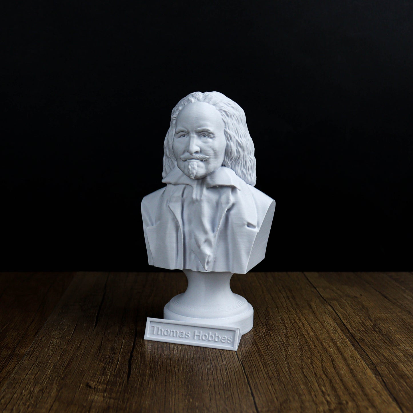 Thomas Hobbes, Bust, Philosopher Sculpture for Home Office Decor, Gift for History