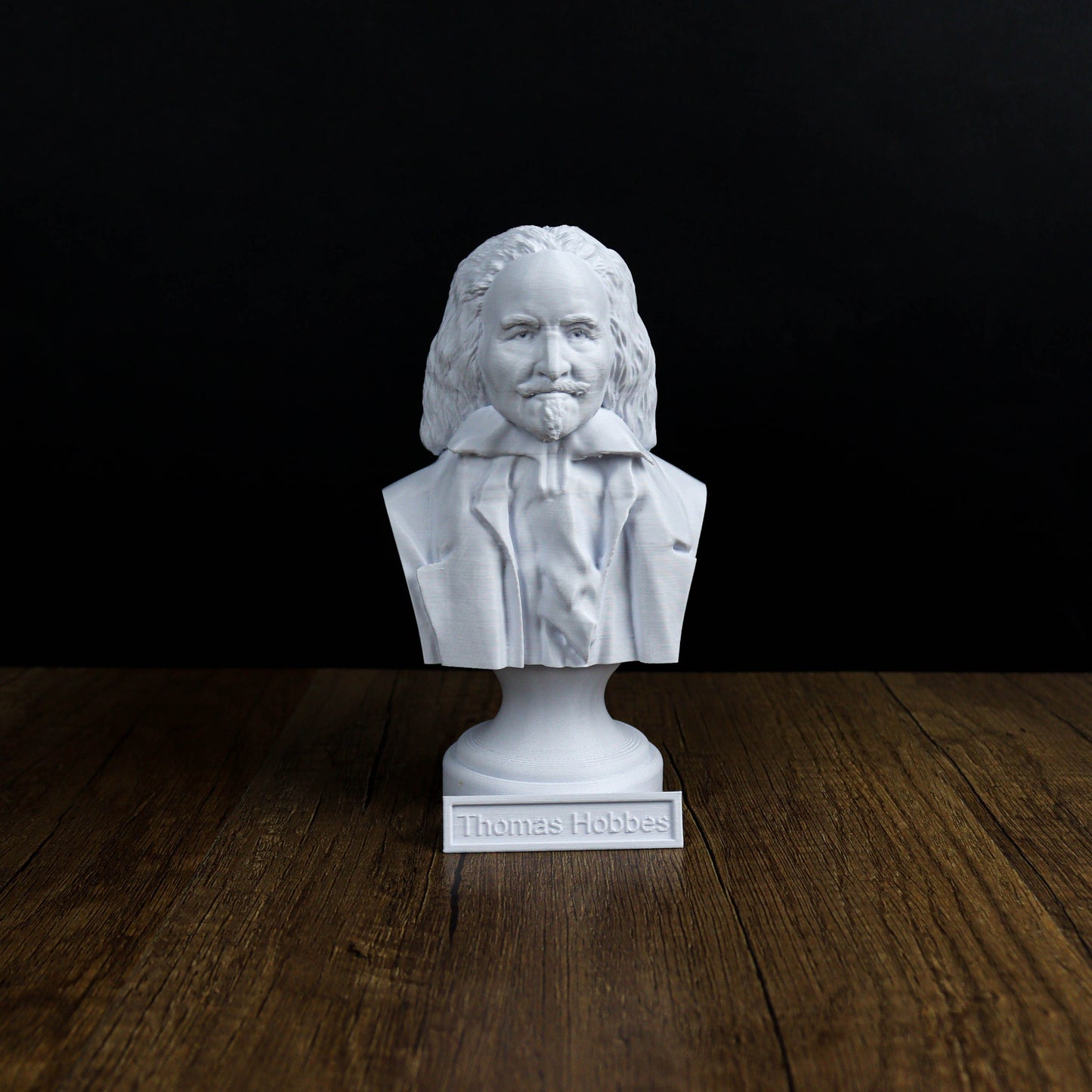 Thomas Hobbes, Bust, Philosopher Sculpture for Home Office Decor, Gift for History