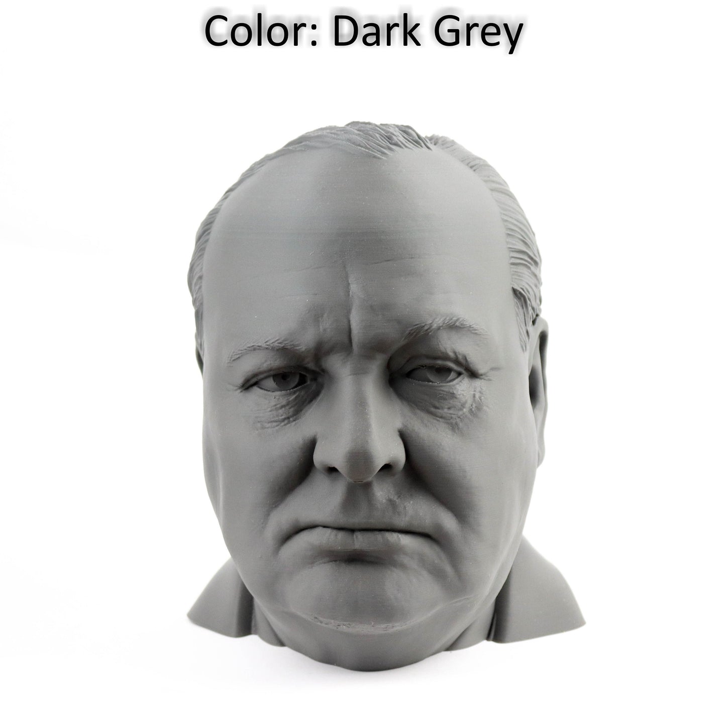 Winston Churchill Bust, British Prime Minister Sculpture, Headphone Holder Decoration