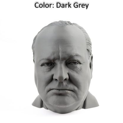 Winston Churchill Bust, British Prime Minister Sculpture, Headphone Holder Decoration
