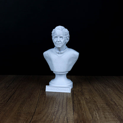 Noam Chomsky Bust, Linguistics Genius Statue, Gift for Intellectuals