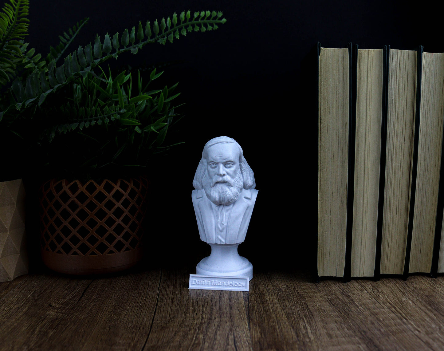 Dmitri Mendeleev Statue Bust, Scientific Genius Home Decor