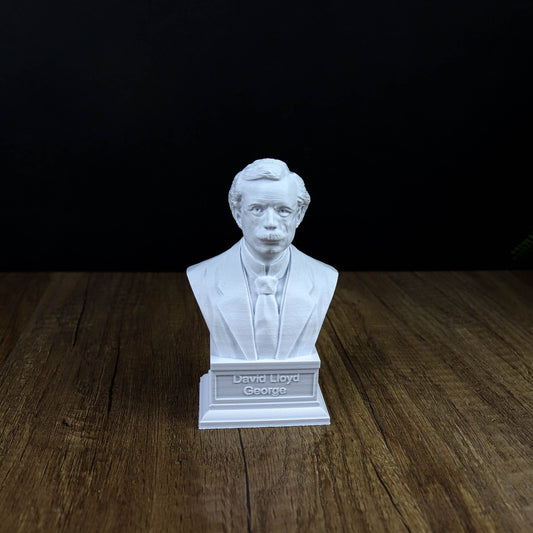David Lloyd George Bust,  Prime Minister of the United Kingdom in WW1 Statue