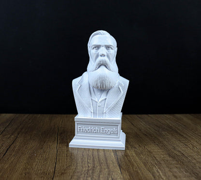 Friedrich Engels and Karl Marx Busts, German Philosophers Statue