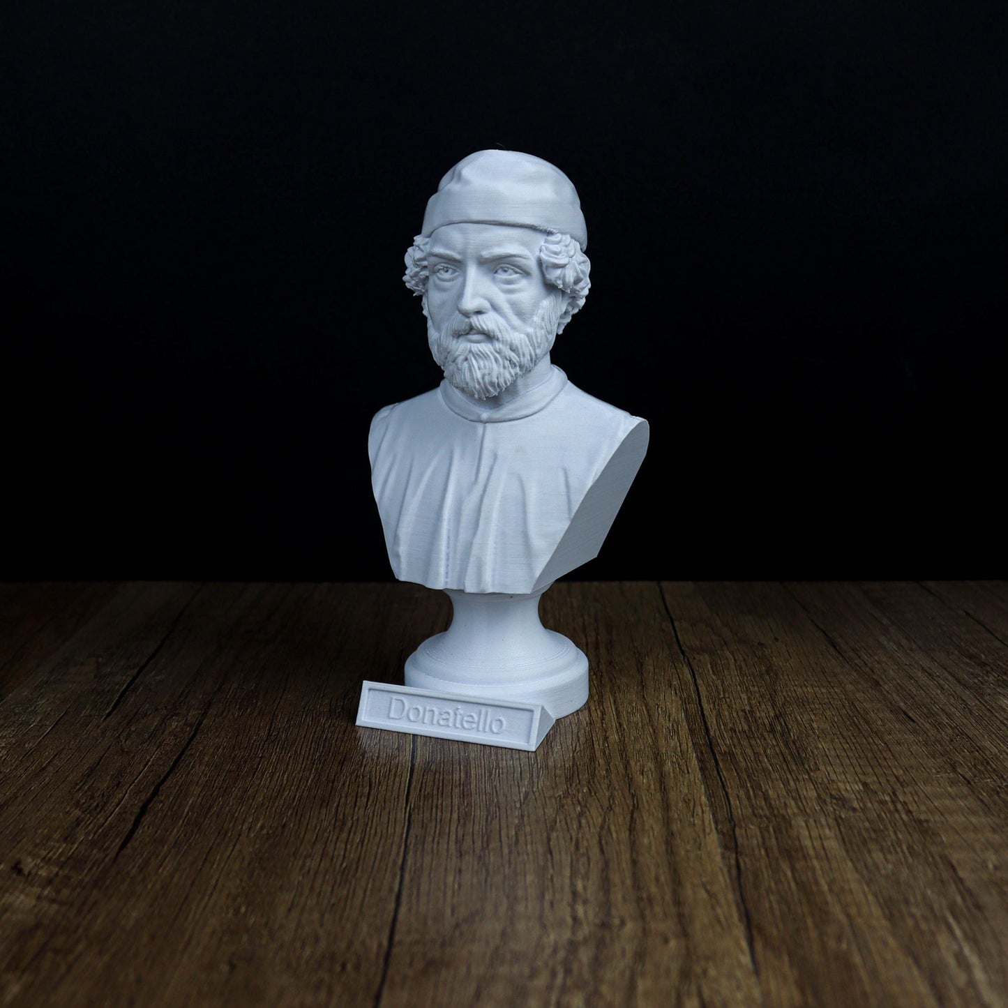 Donatello Bust, Famous Italian Sculptor of the Renaissance Period, Bookshelf Decor