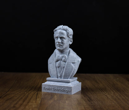 Erwin Schrodinger 3D Sculpture Bust
