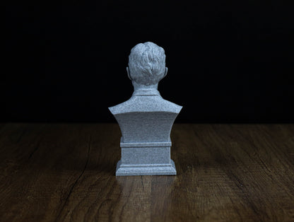 Nikola Tesla Bust, Serbian-American Inventor Statue, Sculpture Decor