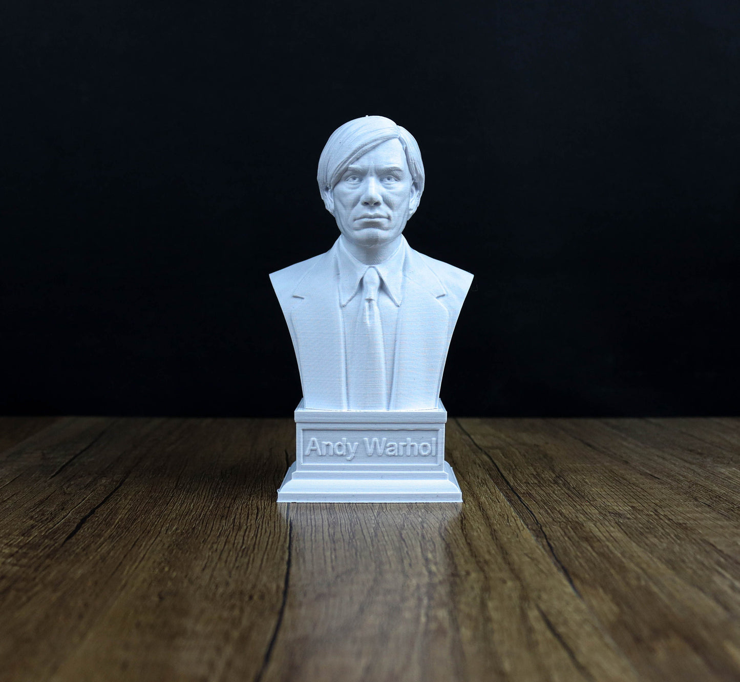 Andy Warhol Bust, American writer Statue, Sculpture Decor