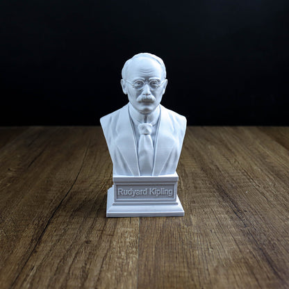 Rudyard Kipling Bust, British author Statue, Sculpture Decoration
